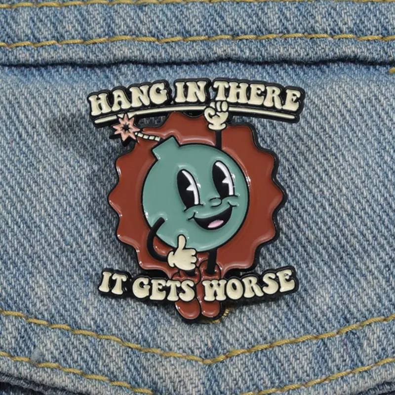 Novelty All-match Durable Vivid Cartoon Letter & Cartoon Character Design Brooch, Alloy Brooch Pin, Creative Alloy Badge, Lapel Brooch, Fashion Accessories for Men & Women, Charms