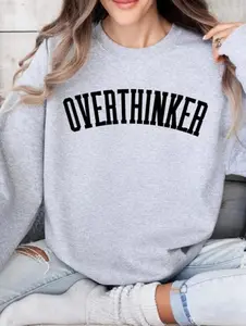 Overthinker Gray Sweatshirt