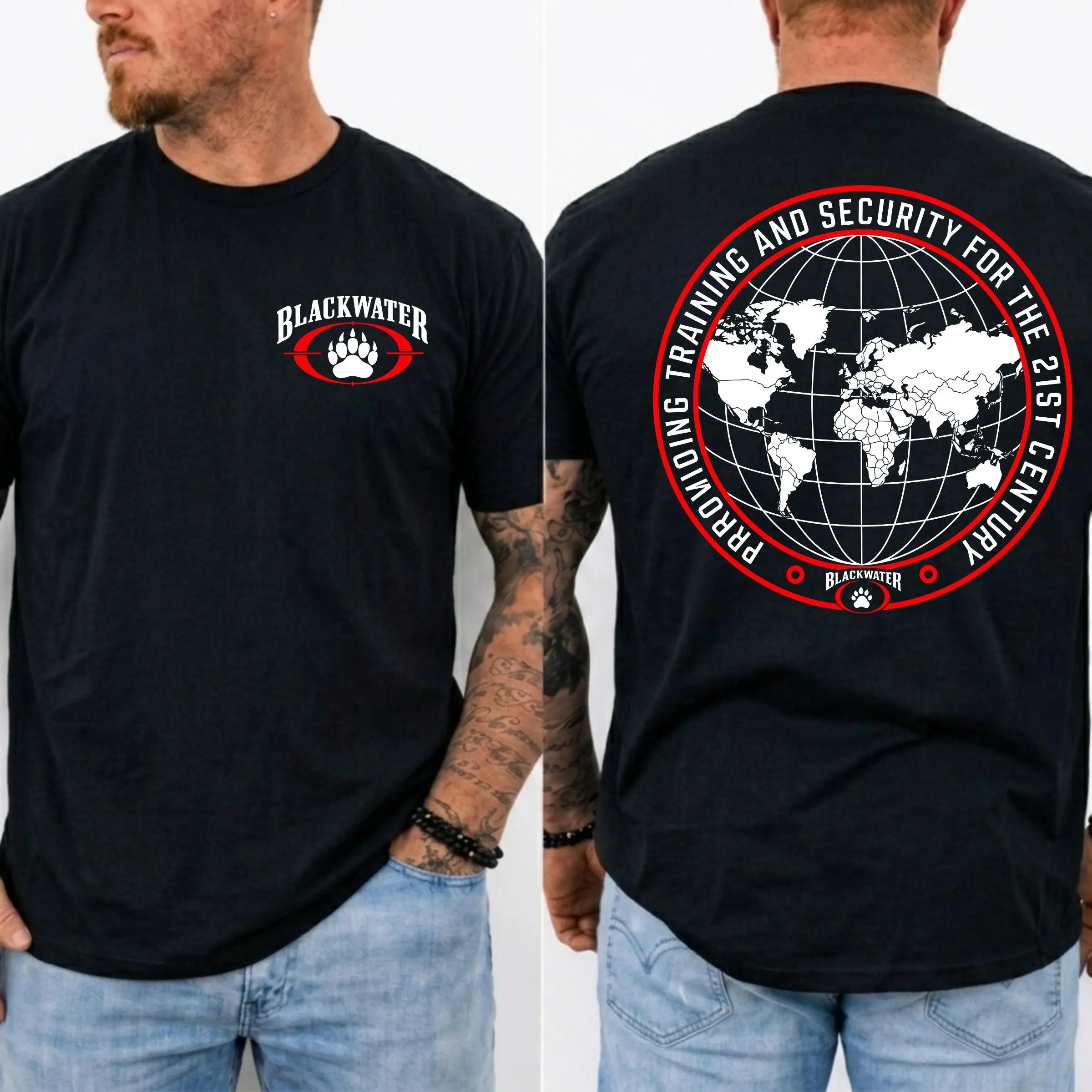 Blackwater Providing training and security 21st Inspirate by Challange Coin Tshirt Custom, Security Training Tee, Custom Coin Shirt