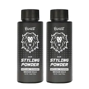 BUNEE 2-Pack Hair Styling Powder for Men -Instant Volume &Matte Finish | Medium Hold | Non-Greasy Hair Volumizing Powder