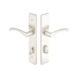 Emtek 16B1ATNLH Multi Point C6 , Keyed with American Cyl , Modern Style , 2" x 10" , Athena Lever , LH