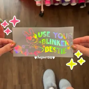 Use Your Blinker Bestie Vinyl Car Decal | Car Window Decal | Funny Bumper Sticker