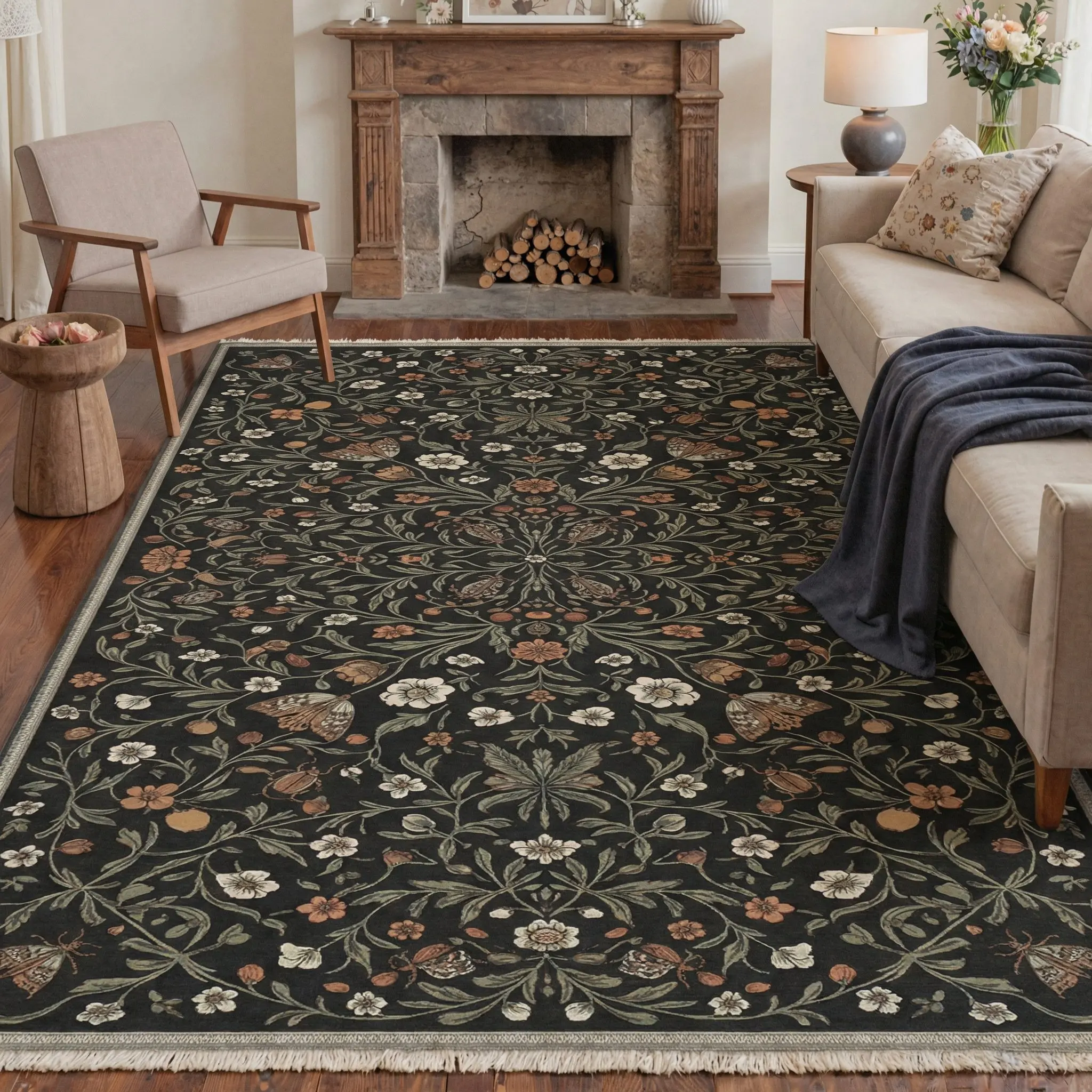 【Deals For You Days】GENIMO Carpet – Machine Washable, Pet Friendly, Soft Area Rug, Non-Slip Floor Rug, Perfect Home Decor for Any Room ,ARC1480-PETAL
