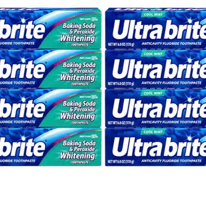 Ultra Brite Advanced Whitening Toothpaste Clean Mint 6 oz (Pack of 8)