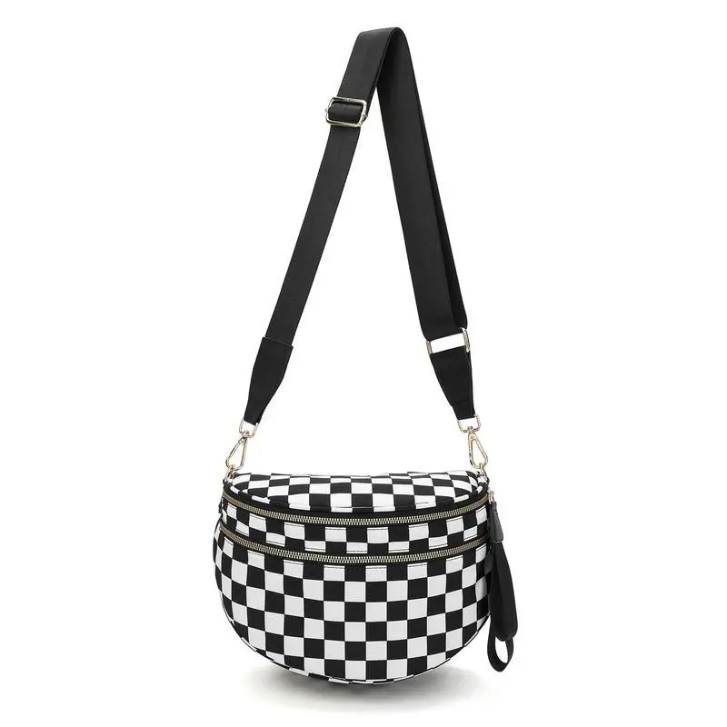 Black and white plaid