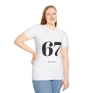 67 Number Tee | Minimal Numeric Graphic T-Shirt