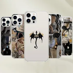 Fourth Wing Phone Case - Empyrean Book Iron Flame Dark Art, Compatible with iPhone X, 11, 12, 13, 14, 15, 16, 17 & more