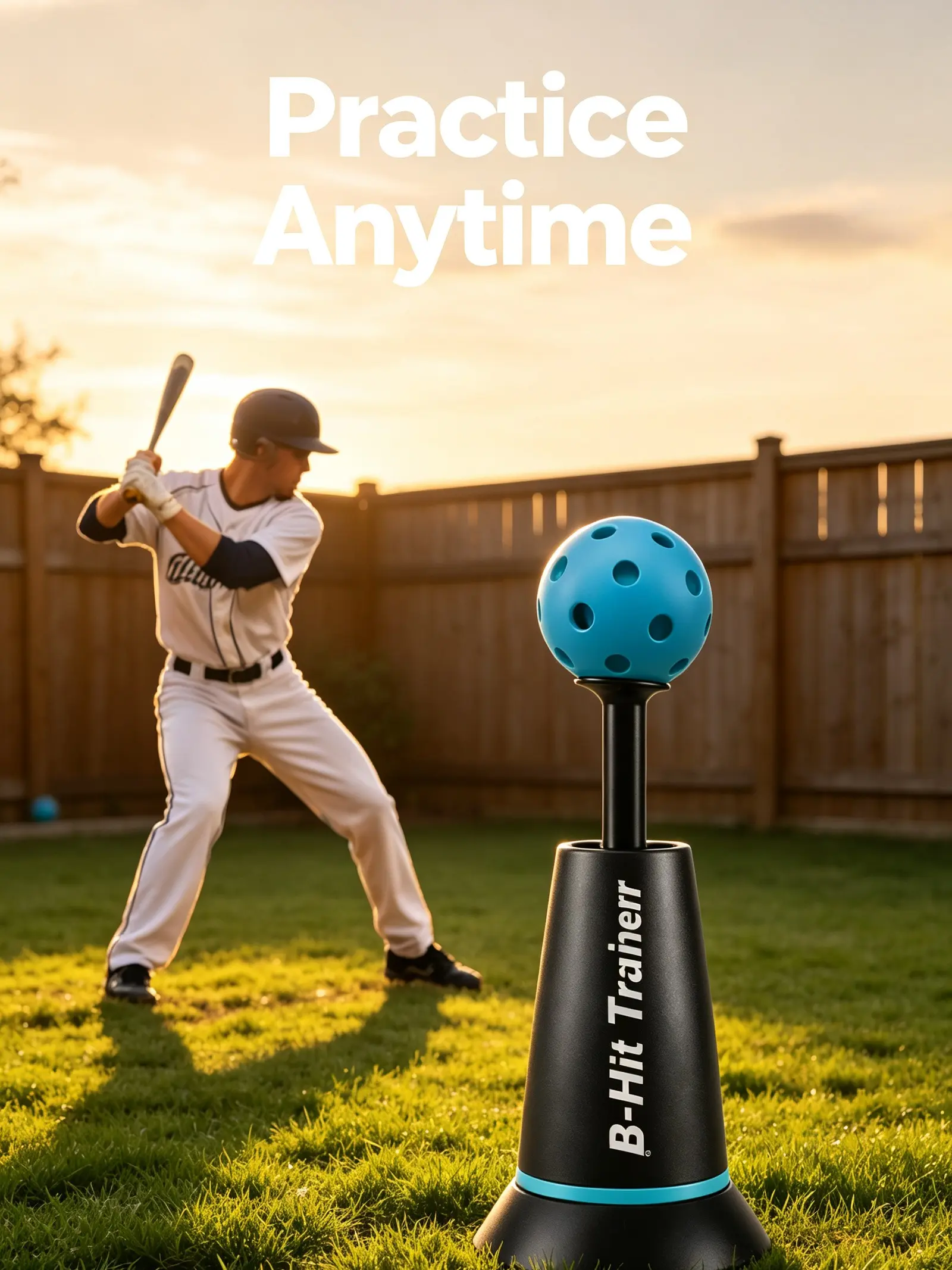 Baseballs baseball,training,Portable Baseball Hitting Trainer, Solo Practice Batting Tee for Youth Beginners & Adults with Upgraded Weighted Base for Indoor Outdoor Use,Improves Swing Mechanics, Convenient Design, Indoor Outdoor Sports, popper