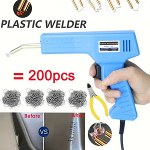 Plastic Hot Stapler Gun, PVC Repair Iron, Car Bumper Patch Tool, Durable Plastic Welding Machine, Handheld Plastic Welder, Ideal for Automotive Repairs