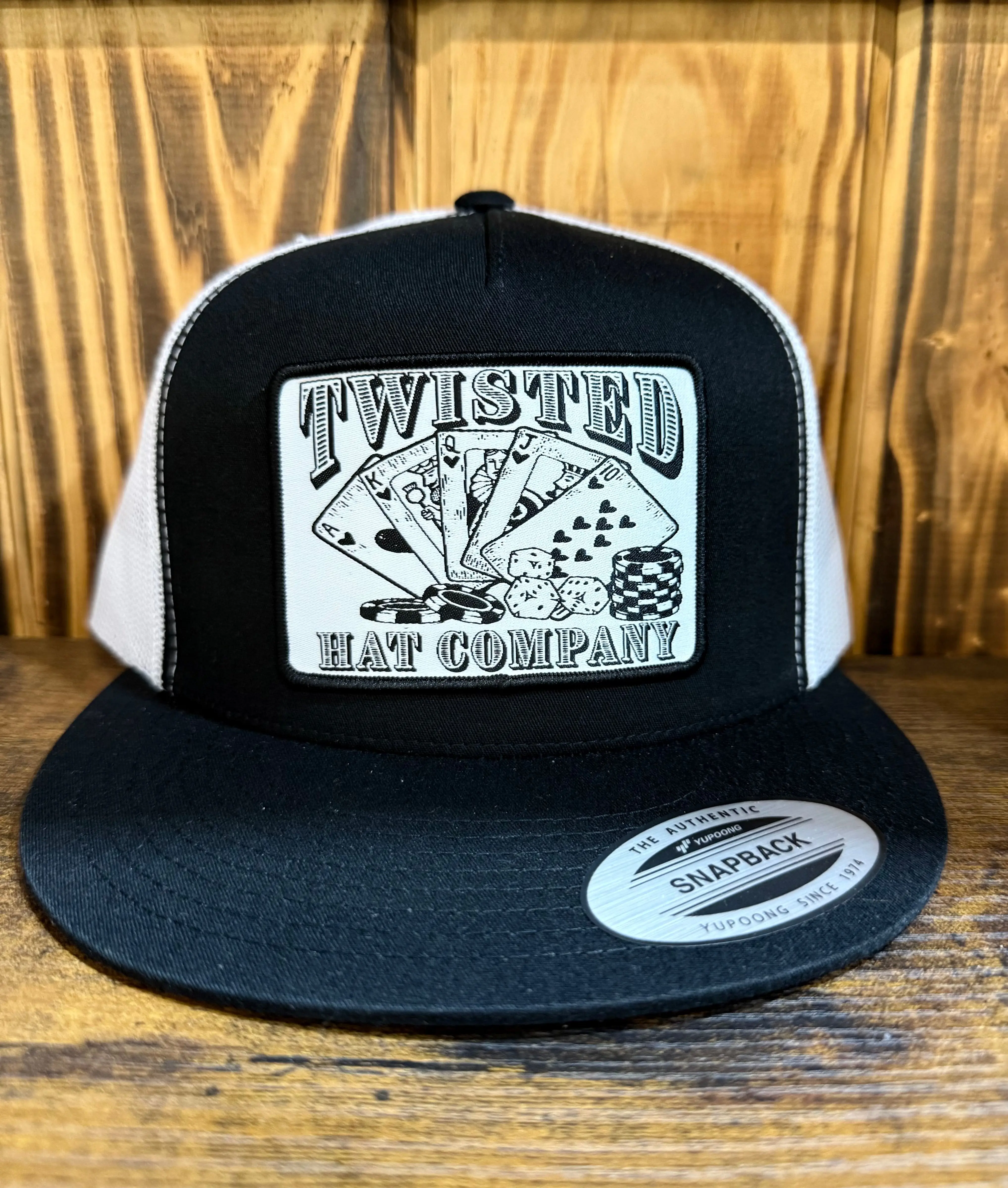 Gambler Black/White Snapback Hat Gambler Black/White Snapback Hat
