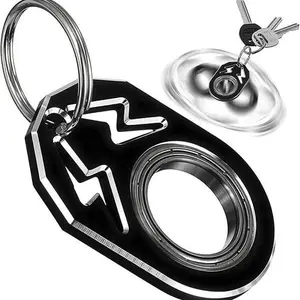 Lightning Fidget Keychain Spinner (CNC 6061 Anodized Aluminum) – Venting Keychain for Anxiety Relief, Perfect Gift for Everyone