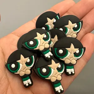 Cute Moody Buttercup Croc Charm Powerpuff girls