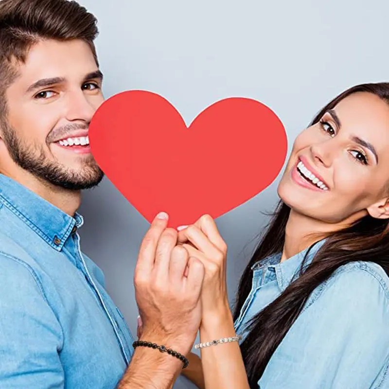 2Pcs Couples Gift Ideas, 100 Languages I Love You,Bracelets for Him Her on Valentine's Day Christmas Anniversary Birthday 2Pcs Couples Gift Ideas, 100 Languages I Love You,Bracelets for Him Her on Valentine's Day Christmas Anniversary Birthday