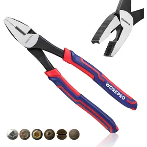 8" Linesman Screw Extractor Pliers with Non-Jaws, Stripped Screw Remover Tool, Lineman Pliers for Quickly Removal of Damaged or Rusted