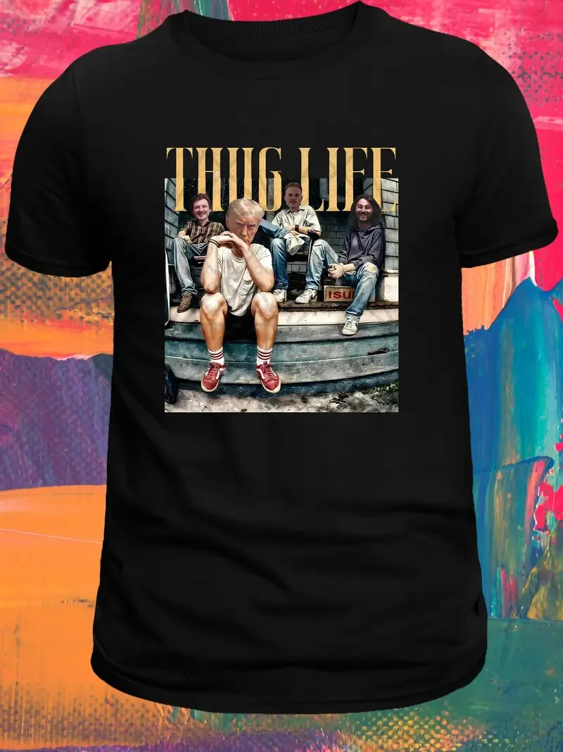 Thug Life MugShot, Tiktok, Viral, Humor Sayings, Donald Trump, Koe, Zach,Wallen Unisex T Shirt