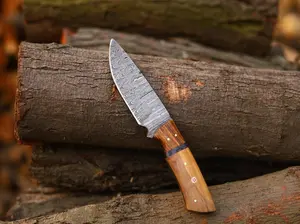 Custom Handmade Fixed Blade Knife - 9 Inch  Outdoor Camping, Hiking, Bushcraft Knives With Leather Sheath.
