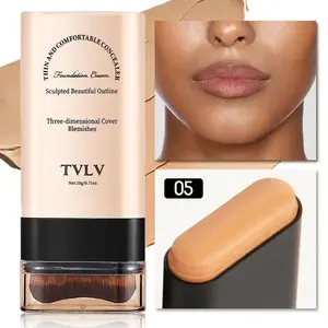 2 in 1 Concealer & Foundation Stick, 1 Box Waterproof Concealer & Foundation, Makeup Tool for Women & Girls, Cosmetic