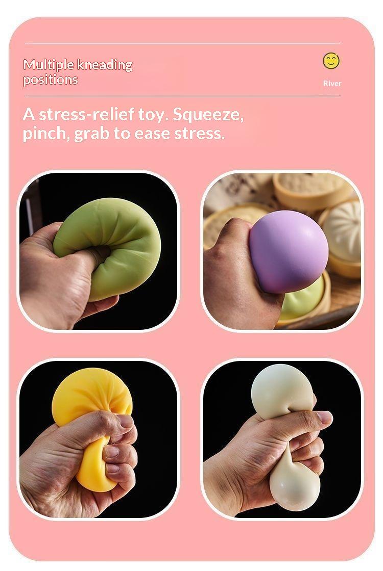 Dumpling Squishy - Highly realistic food modeling clay, with a sweet flavor and the ability to slowly spring back. Made of soft TPR material and soft moldable silicone, it helps relieve stress. An Easter gift suitable for children to exchange as presents Dumpling Squishy - Highly realistic food modeling clay, with a sweet flavor and the ability to slowly spring back. Made of soft TPR material and soft moldable silicone, it helps relieve stress. An Easter gift suitable for children to exchange as presents