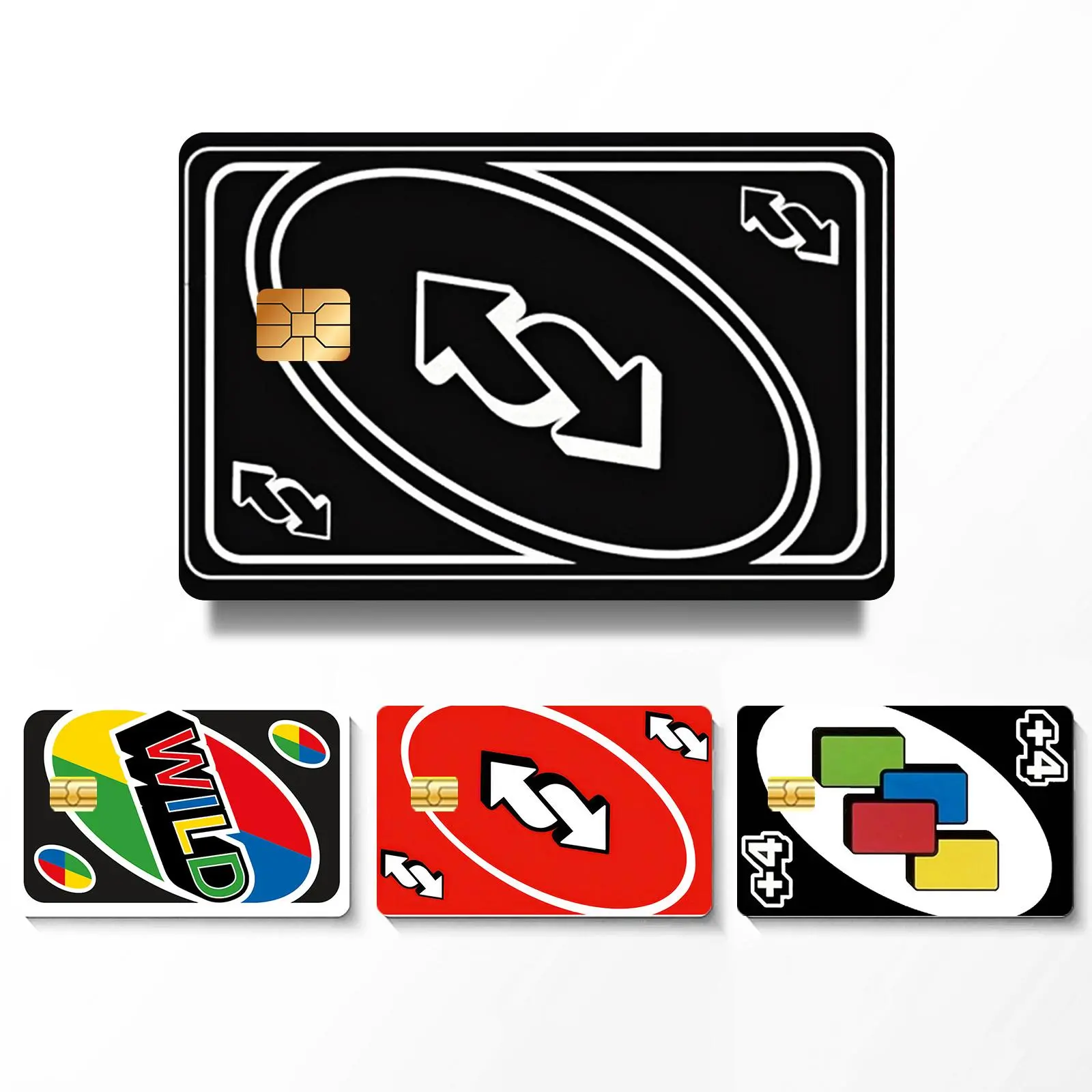 Credit Card Skin Sticker, 4 Counts/set Ultra-thin Waterproof Scratch Resistant Credit Card Skin Sticker, Personalized Bank Card Sticker, Customizable Stickers