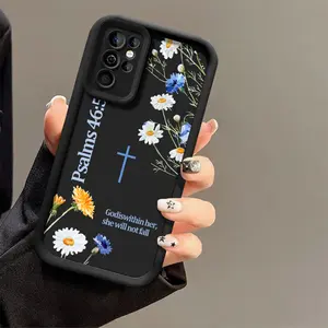 GOD'S PLAN Bible Quote phone case for Samsung S26/S25/S23/S24/S22/S21/NOTE20/PLUS/ULTRA/FE/A54/A53/A52/A36/A35/A34/A33/A17/A16/A15/A14/A13 cover soft shockproof protective Shell Protection Protection Gift for Floral Lover