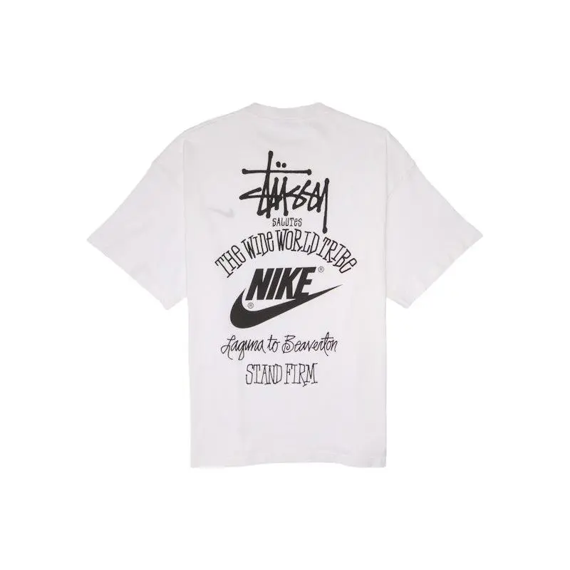 Nike Men's x Stussy The Wide World Tribe T-Shirt White, from StockX