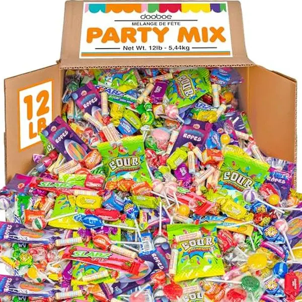 Bulk Candy Mix 12 lb, Wrapped Parade Candy Wholesale Assortment