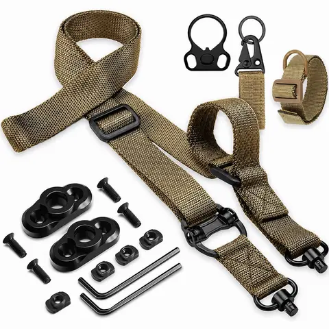 2-Point Harness Sling for Outdoor Climbing, Upgraded Enhanced Quality, Quick-Adjust Thumb Loop, Durable Mount Straps with Sling Swivels, Fast Adjust Functionality
