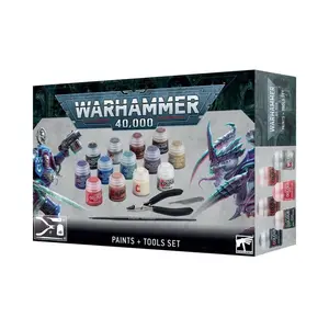 Warhammer 40,000 Paints and Tools Set - Includes 40,000 Paints & Tools for Gameplay and Crafting