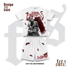 Bundle Y2K Graphic Tshirt/Shorts "Endless" Personalize Printed Casual Cotton Menswear T-Shirt