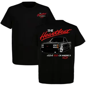 454 SS Black OBS Chevy Trucks Shirt, The Heartbeat of America Shirt, Chevy Pickup Truck, Soft Cotton, Car Lover, Gift For Car Enthusiast, Full Size