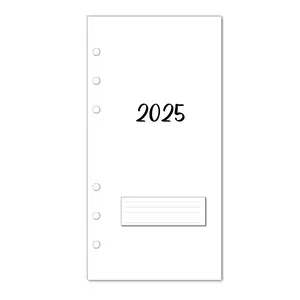 2025 Monthly Planner Calendar Inserts for Personal Size Planners and Notebooks (3.75x6.75 inches), Fits Personal Filofax, Carpe Diem, Color Crush, Kikki K, Kate Spade