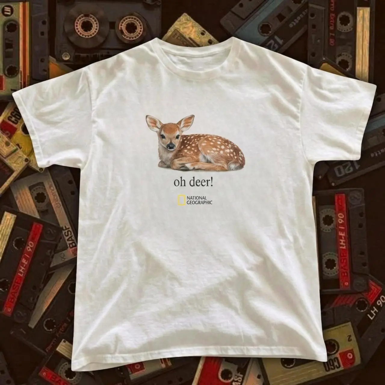 Gildan Men's and Women's T-shirt, Oh Deer Graphic Tee, Animal Tee, Unisex T-shirt, Gift T-shirt, Y2k Unisex Graphic Tees Gothic Grunge Emo Scene Amity Affliction Style Clothes Menswear Womenswear Streetwear