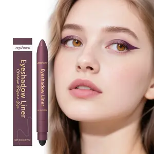 Zephoco Eyeshadow Liner - Two in One Eyeliner Pen for Smooth Application Quick Dry & Smudge-Resistant Portable Eye Makeup