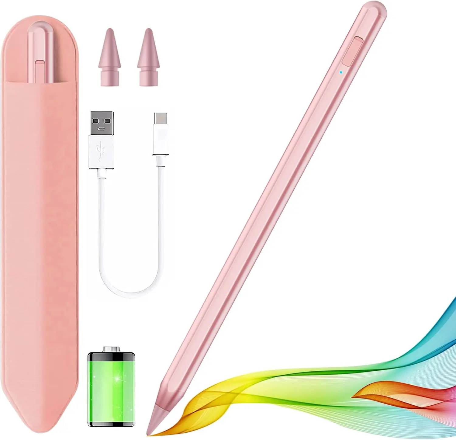 Stylus Pen for iPad 2018-2025 with Palm Rejection,  Pencil for Pad11th/10th/9th/8th/7th/6th Gen, iPad Pro 11/12.9 inch,  iPad Air 2025 11&13-inch(M3/2) /5th/4th/3th Gen, iPad mini 6th/5th