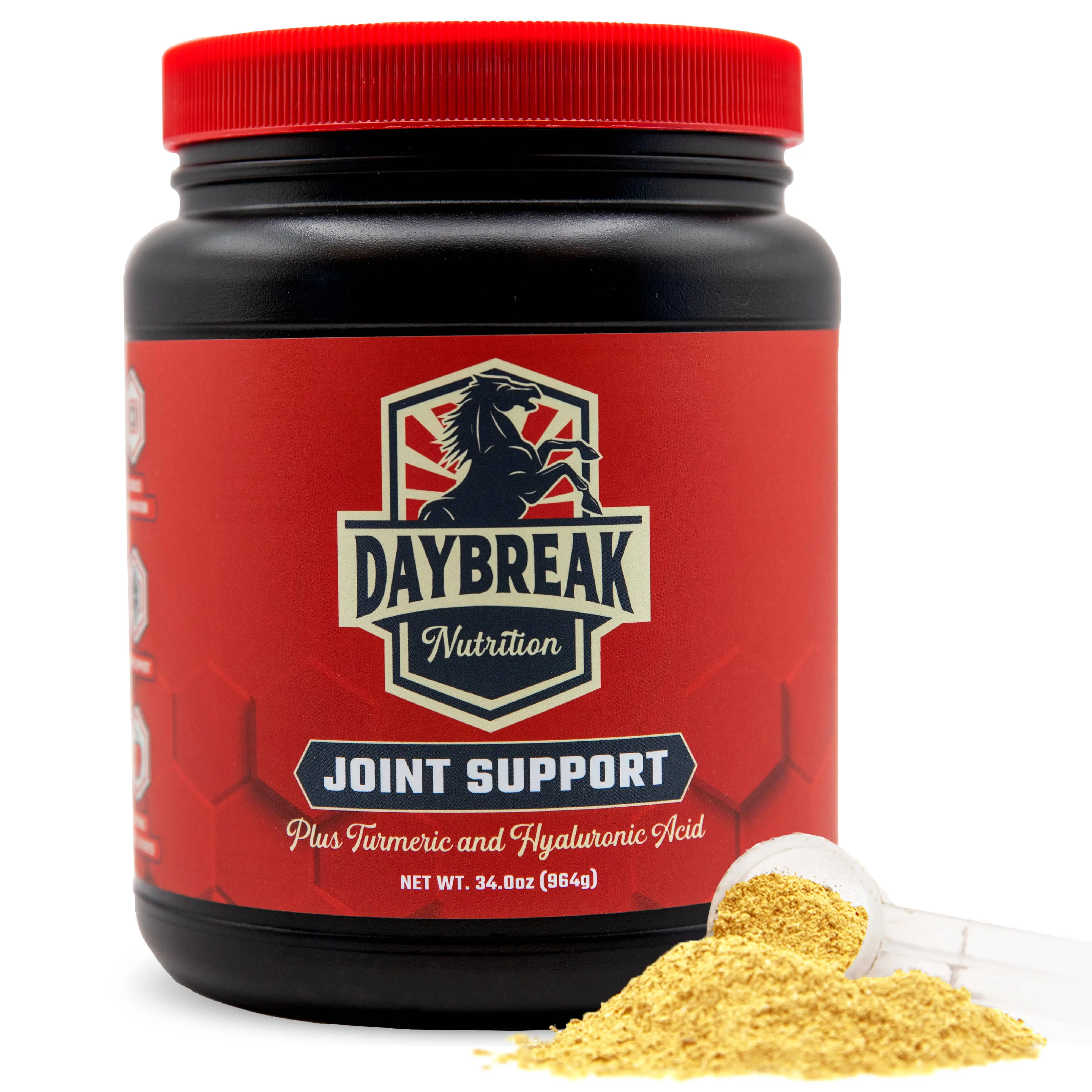 Daybreak Nutrition 8-in-1 Maximum Strength Equine Joint Support Powder - Anti-Inflammatory Dietary Supplement with Glucosamine, MSM, Chondroitin, Turmeric, Hyaluronic Acid, Manganese, Boswellia Mineral - 964g (30 Servings)