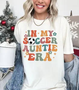 In My Soccer Aunt Era Shirt, Soccer Auntie Shirt, Soccer Lover, Soccer Aunt, Game Day, Aunt Shirt, Sports Aunt Shirt, Gift For Aunt