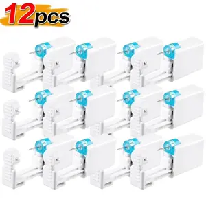 1/12pcs Ear Piercing Gun Disposable Disinfect Safety Earring Piercer Kit Studs Ear Nose Ring Piercing Machine Body Jewelry Tools