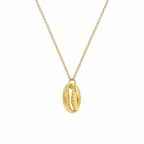 Cowrie Shell Necklace, Spiritual Jewelry, Tarnish Resistant, Hypoallergenic Necklace, Meaningful Jewelry, Everyday Wear