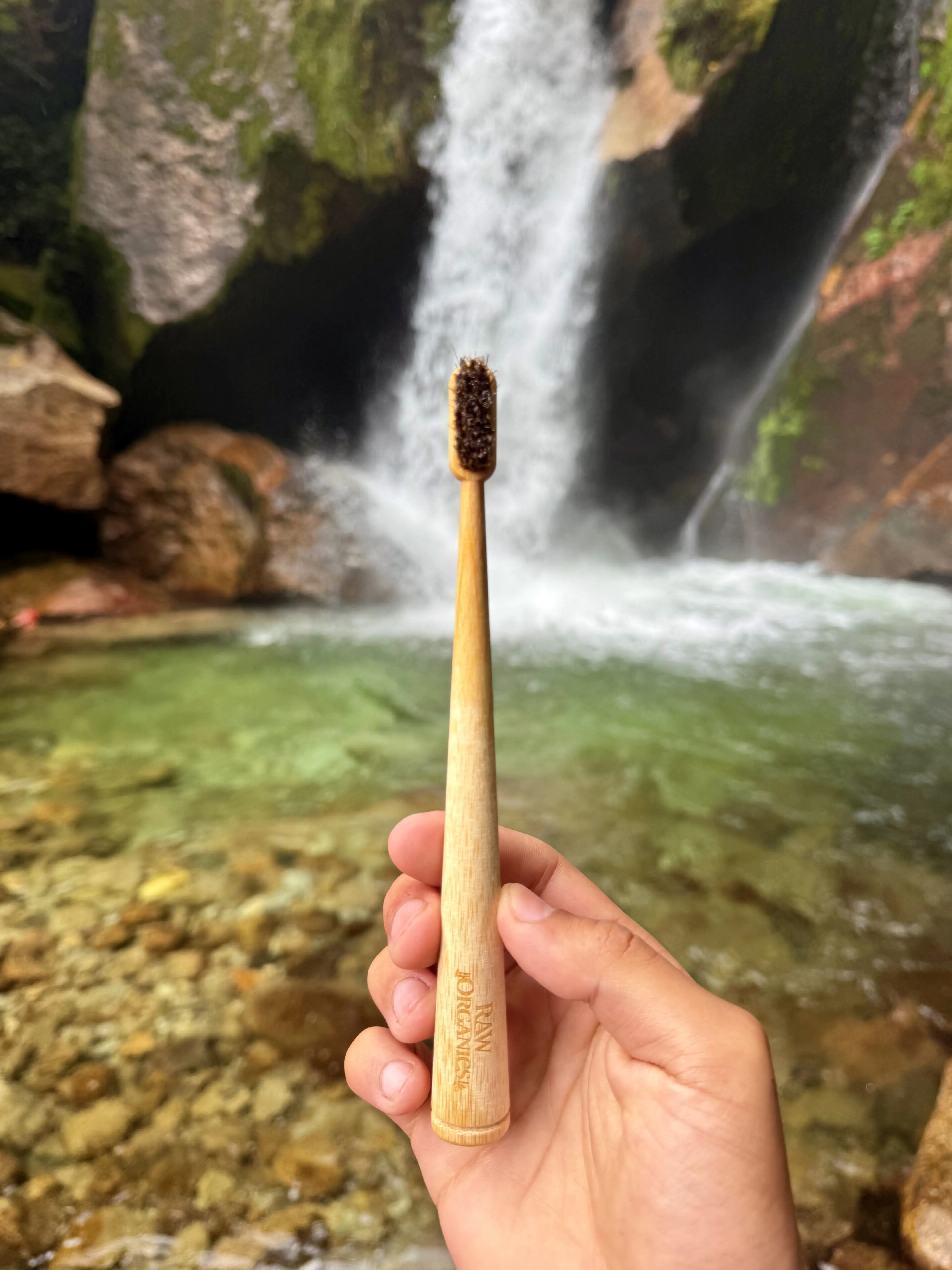 Horse Hair Bristles Bamboo Toothbrush