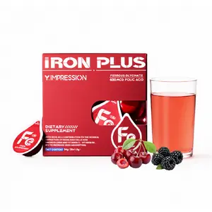 Y.IMPRESSION Multidimensional Iron Microparticle Powder Supplement — For Women Before/After Menstruation, During Pregnancy & Postpartum — Sugar Free — No Additives — 30mg High Content Dietary