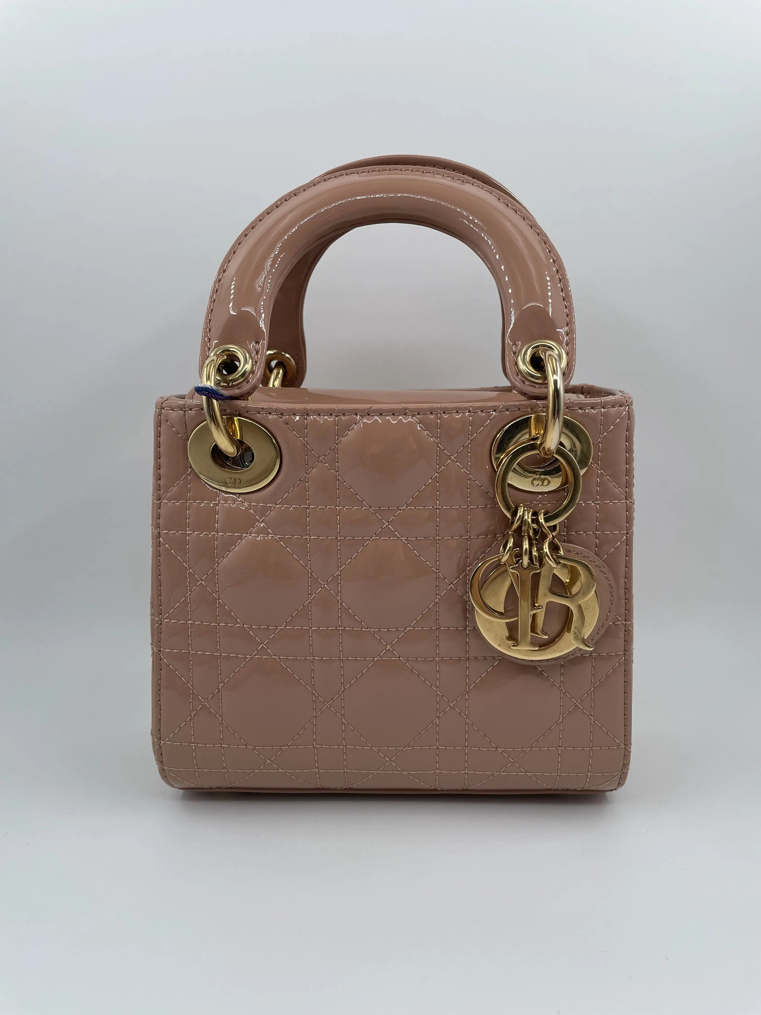 Pre-owned Dior LEATHER Shoulder Bags CHRISTIAN MINI PATENT SHOULDER DIOR