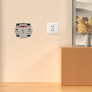 Automatic Transfer Switch 63A 2P 110V, Dual Power Controller for Solar Generator Backup, ATS for Home Hotel Hospital, White