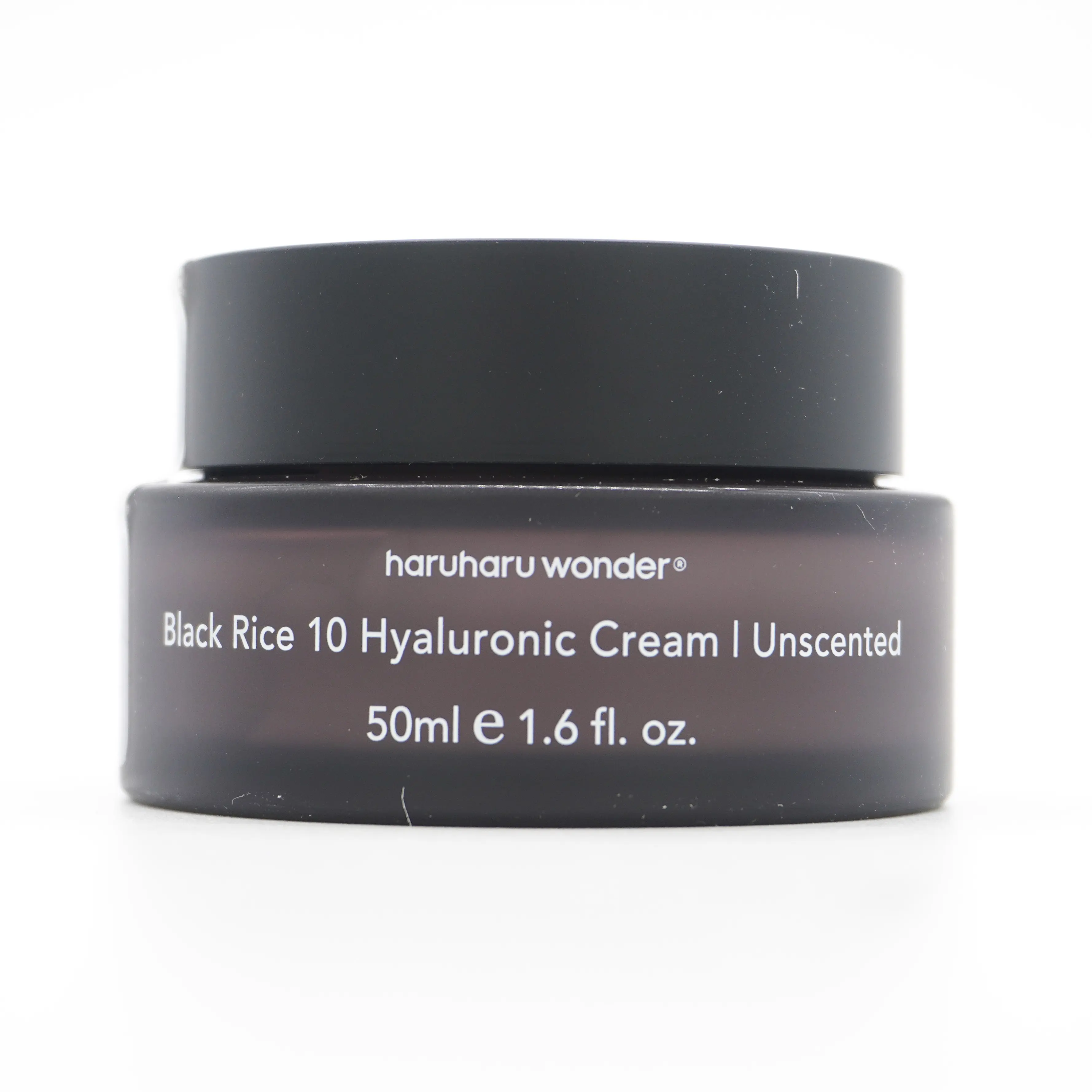 Haruharu Wonder Black Rice 10 Hyaluronic Cream - Unscented, Lightweight, Hydrating, Gentle, Smooth Daily Radiant Moisturizer for Sensitive Skin, 50ml
