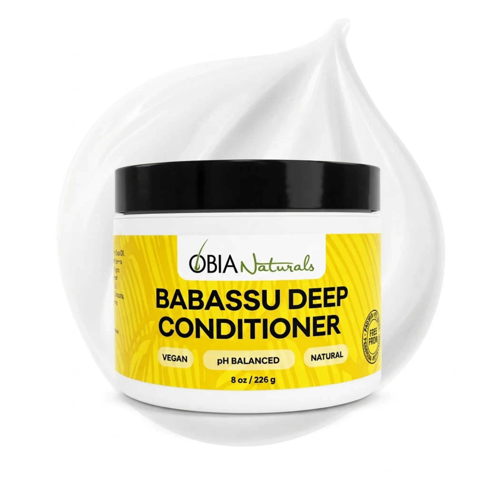 OBIA Naturals Babassu Protein-Free Deep Conditioner for Dry, Damaged Curly Hair, 8 oz