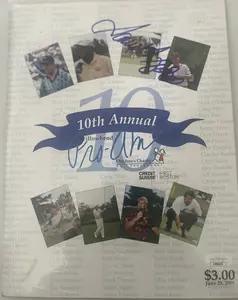 SAMUEL L JACKSON SIGNED CHARITY GOLF PROGRAM W/JSA