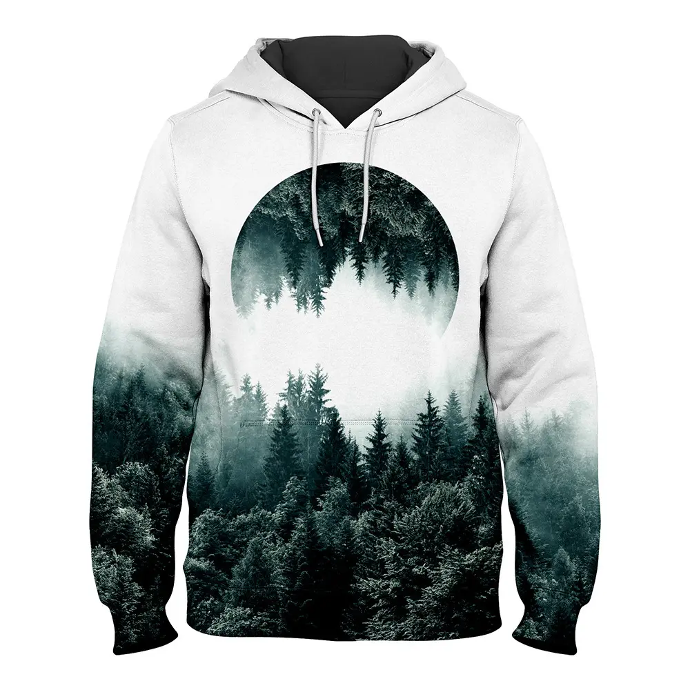 Navy blue forest hoodie