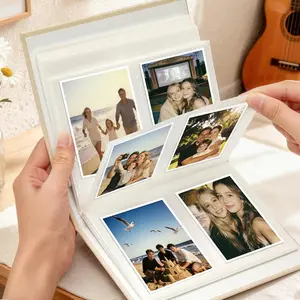 200 Slot Velvet Texture Polaroid Album, Large Capacity Photo Storage Book, Simple and Elegant Decor Polaroid Organizer, Photo Collection Binder