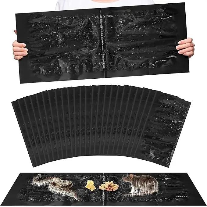 Mouse Glue Traps 2/4/6/8/10 Pack, Larger & Heavier Plastic Sticky Glue Traps with Extra-Strong Adhesive for Mice, Rats, Sticky Mouse Trap for Indoor Use, Easy to Set| Sticky Pads For Mice, Cockroaches, and Spiders