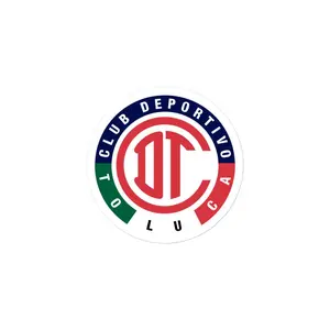 Deportivo Toluca F.C  Die cut Bubble free stickers, 3″×3″, White