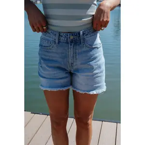High-Rise Boyfriend Denim Short
